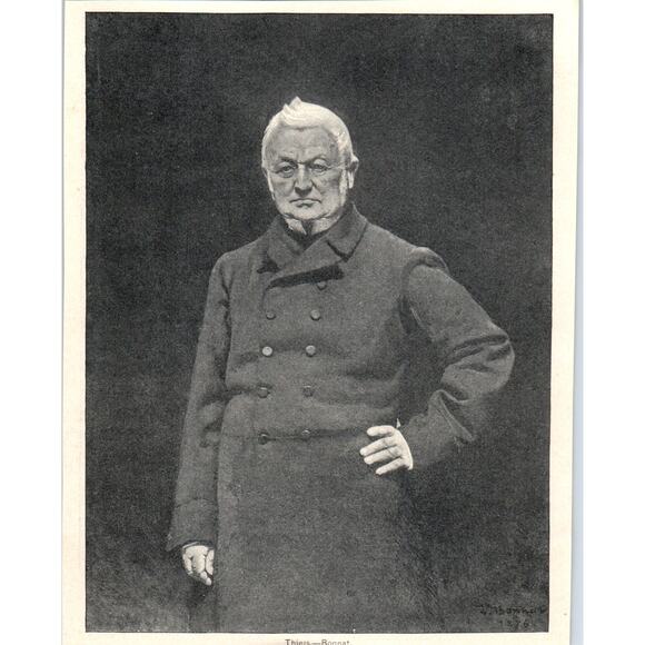 None Other - Thiers - Bonnat 1892 Magazine Print AB6-SM2